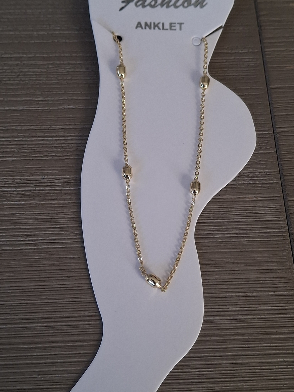 Gold Bead Anklet - Elegant Women's Anklet